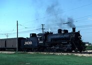 Frisco No. 1630 with a boxcar