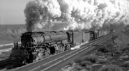 No. 4012 pulls a freight train in the 1940s.