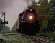 No. 587 at speed on a trip to Muncie, IN.