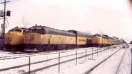CNW commuter trains during the 1970s