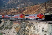 3 ATSF Dash 8 locomotives were helping 3751 as helpers in 1992.
