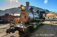 RGS No. 42 Outside the Durango Roundhouse in 2020
