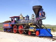 Replica of Central Pacific No. 60 'Jupiter at Golden Spike N.H.S.