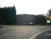Abutment for the missing bridge over Railway Terrace. This bridge needs to be replaced if the gap is to be bridged.