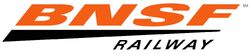 BNSF's current "swoosh" logo.