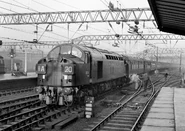 The British Rail Class 40 No. D326 on the run with the Royal Mail Train