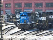 This Conrail locomotive has since been rebuilt as an SD60E by the Altoona Locomotive Works.