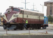 Grapevine Vintage Railroad No. 2014 nicknamed "Cookies" pulling Thomas.
