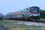 Amtrak #145 leads a special train