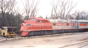 Rock Island E6A #630, operated by the Midland Railway, at Baldwin City, Kansas on November 28, 2004.