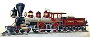 An 1872 Baldwin locomotive of  type used on the  in Finland.
