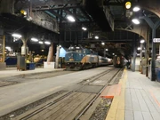 2 VIA Rail trains, #45 and #48, at Toronto Union Station.