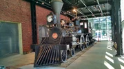  after cosmetic restoration at Spencer Shops,  while on sitting on display at its new home at The Atlanta History Center