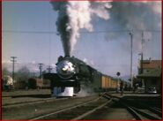 No. 4460 Departs Bakersfield station, as a 2nd, number 51 train.