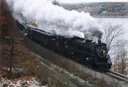 No. 3254 pulling an excursion train at Steamtown.