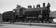 No. 7002 is on display at the 1949 Chicago Railroad Fair Black and White.