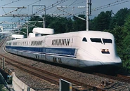 Set A0 on test in the 1990s; note the different cab end