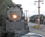 9000 with UP No. 4014 prior to 4014's restoration to operating condition.