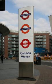 Canada water sign