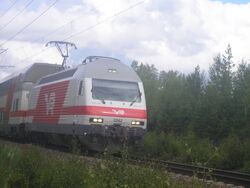 Finland's VR Class Sr2 (No. 3242) Add. identification: Side skirting removed.
