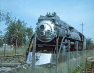 SP 4449 during the late-1960s in Oaks Park, Oregon.