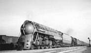 New York Central No. 5448 is double-heading with a J-3a class in March of 1938.