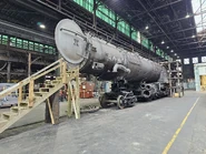 3985 front engine taken out for restoration