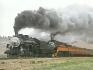 SP No. 2472; another preserved steam locomotive; hauling a steam excursion with SP 4449 before being retired for overhaul "San Joes Steam Celebration".