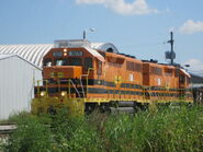 2 GP40s on yard duty in Carthage, MO.