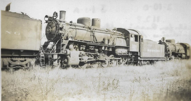 Reading Co. #1128 sitting in Storage awaiting Scrapping. c. early 1930's.