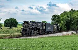 File:New York, Chicago & St. Louis Railroad (Nickel Plate Road) - 757 steam  locomotive (S-2 2-8-4) 5 (26516222843).jpg - Wikimedia Commons
