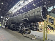 3985 Restoration Progress. (Note the warped front tube sheet that's laying on the floor)