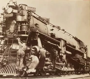 No. 9000 on a train run.