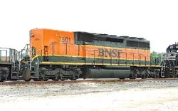 A cabless diesel locomotive; or a "B-unit". With it being a former BN SD40-2B (rebuilt from a SD40-2 cab unit).
