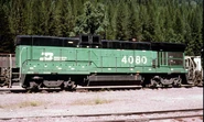 BN 4080 a B30-7A photographed at Essex, Montana 1989.