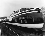 Turbo in DOT paint prior to Amtrak's inception, 1971