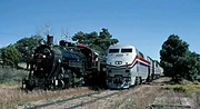An Amtral P42DC is passing Grand Canyon No. 18.