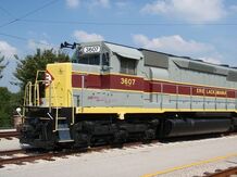 Erie Lackawanna No. 3607 on display at the Museum of Transportation in Kirkwood, MO