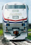 The frontview of locomotive #802.