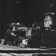 3985 inside the roundhouse with 4023 in 1970