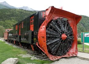 White Pass and Yukon Rotary Snow Plow No. 1 is an example of a Rotary snowplow.