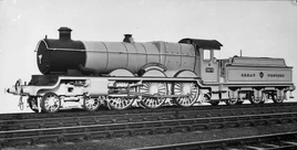 GWR 4073 Class No. 4073 Caerphilly Castle builders photo