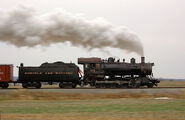 The right side view of the locomotive.