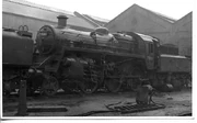 BR standard class 3 2-6-0 77000 at Darlington Works (1959)