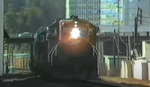 Southern Pacific 4404 at Hilyard St. Eugene, Oregon in April 1986