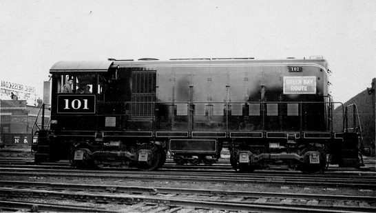 Green Bay and Western HH660 #101 when Delivered new in the Fall of 1938 by ALCO-GE.
