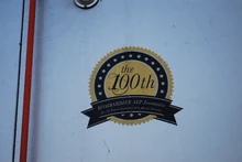 NJ Transit ALP-45DP #4534 with a special Decal Commemorating the Locomotive as the 100th Locomotive built for NJ Transit by Bombardier Transportation.