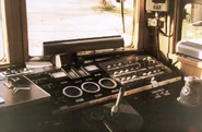 Driver's cab controls of 1st generation unit 783 in May 2003.