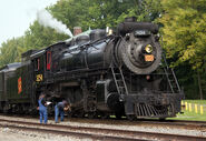 No. 3254 undergoing a maintenance check in September 2011.