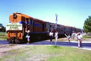   at  with a  tour train in March 1986